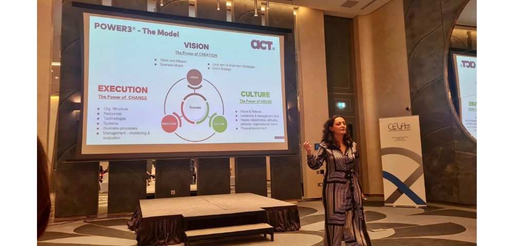  Tinatin Rukhadze presented ACT's POWER3® Organizational Transformation Model at the Central Eurasian Leadership Alliance (CELA) forum
