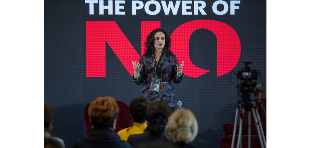 Tinatin Rukhadze at "The Power of NO" summit